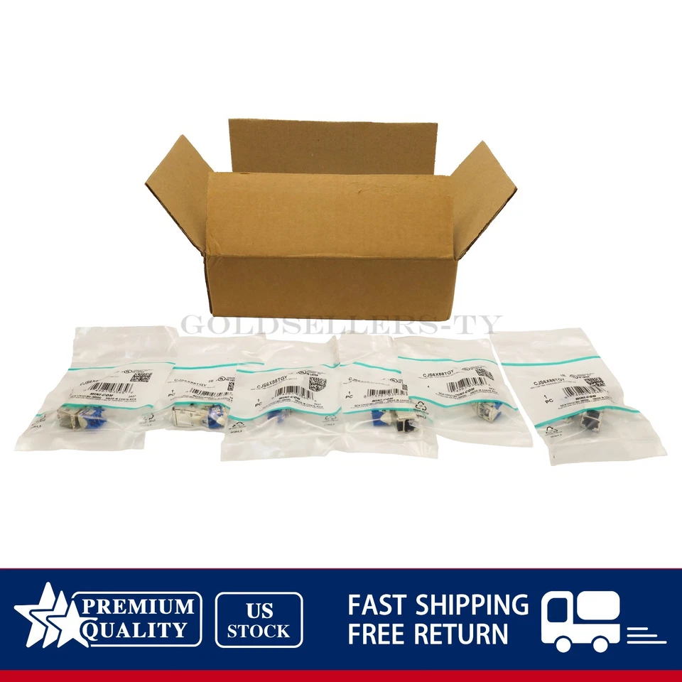 NEW 50PCS/Box Fits For Mini-Com TX6A 10GIG Shielded Jack Module CJS6X88TGY US - Image 2 of 4