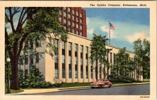 Upjohn Company, KALAMAZOO, Michigan Linen Postcard - Curt Teich