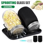 2er Set Sprossenglas Keimglas Anzucht Sprouting Jar Glas Keimgläser Für Sprossen