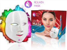 REJUVEN LED Anti-Aging 7 Color Light Therapy Mask BRAND NEW