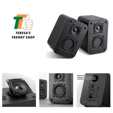 Passive Bookshelf Speakers for Home Theater Surround Sound, Home Desktop Ster...