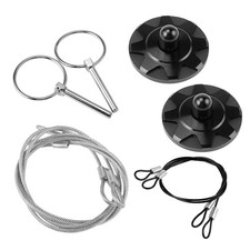 Car Auto Universal Cnc Billet Aluminum Racing Hood Pin Lock Appearance Trim Kit