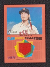 2026 Topps Heritage - Clubhouse Collection Relic Jarren Duran Hand Numbered /77