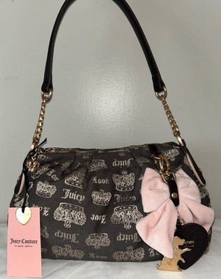 NEW! NWT JUICY COUTURE Juicy Fan Club Jacquard Shoulder Bag