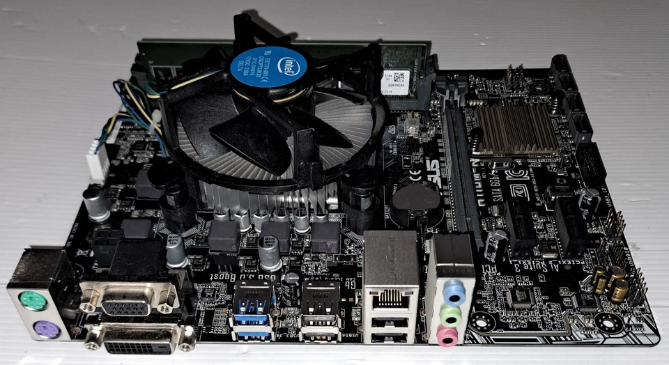 Scheda Madre ASUS H110M-K con CPU Pentium 1151 e Ram - Immagine 2 di 2