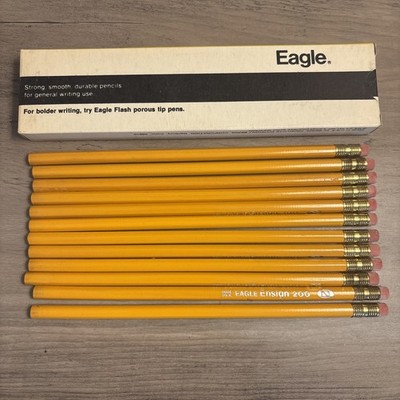 Vintage NOS BEROL Eagle Ensign 12 Writing Pencils 200-2 New Original Box