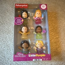 Fisher-Price Little People Disney Shimmer  Glow Princess 6-Pack