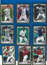 2019 Bowman Baseball Ex+ Green Camo? (17) All Rookie cards Ex+