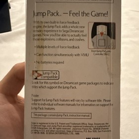 Sega Dreamcast MK-50154 OEM Jump Pack Rumble Vibration Tremor HKT-8600 NOS New