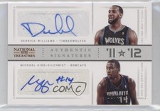 2012 National Treasures /49 Derrick Williams Michael Kidd-Gilchrist #2 Auto q2g