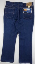 VTG 80s Lee Riders Boot Cut Jeans Mens 38x30 Blue Denim Regular Union USA NWT