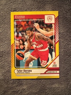 2024-25 Dondruss Tyler Dorsey Olympiacos Piraeus Yellow #93