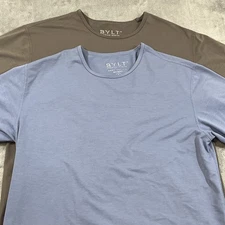 BYLT Long Sleeve Drop Cut Shirt Gray and Blue Lot of 2 Men’s Medium Stretch