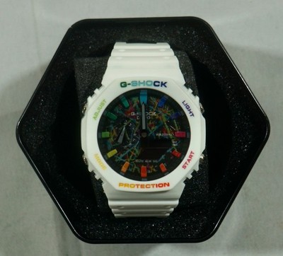 G-Shock CasiOak White Freak Rainbow 5611 GA 2100 Limited Edition