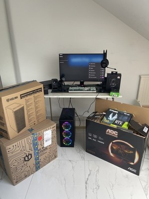  Gaming-Setup   RTX 3050 | 240Hz Monitor | Razer Maus | RGB-PC | Zubehör komple