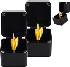 Middle Fun Finger in a Box - Surprise Pop-Up Gift for Adults - Christmas Prank f