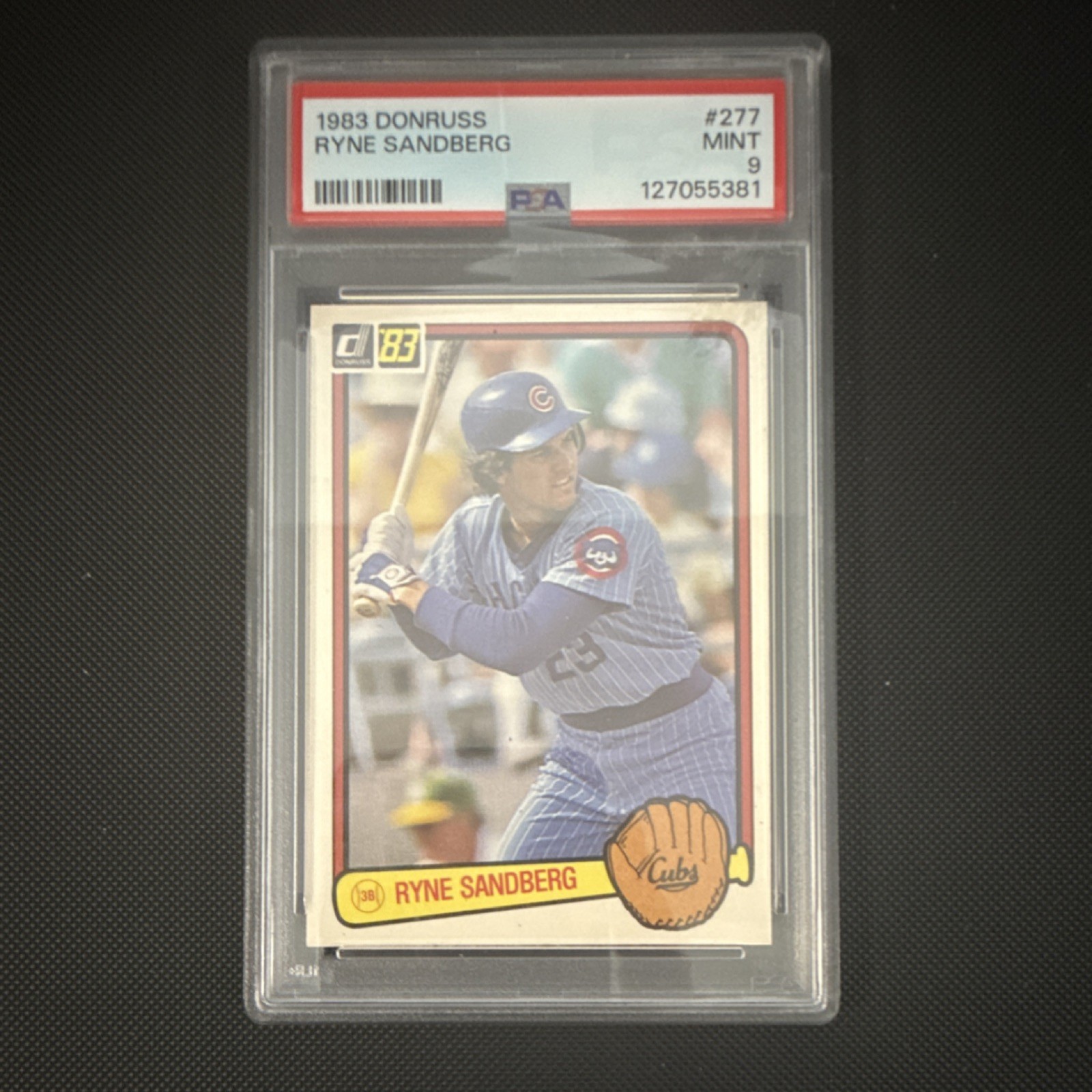 1983 Donruss Ryne Sandberg Rookie #277 PSA 9 Chicago Cubs Baseball Card