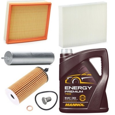 FULL PREMIUM 5L 5W30 4 FILTERS SERVICE KIT FOR BMW 218d 220d F23 2014-2020