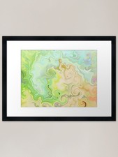 Unisex Nursery D�r Colors Pastel  Framed Wall Art Poster Canvas Print Picture