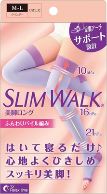 #ad #ad SLIM WALK Compression Knee High Socks Lavender M L Women Japanese Pressure Socks $32.00
