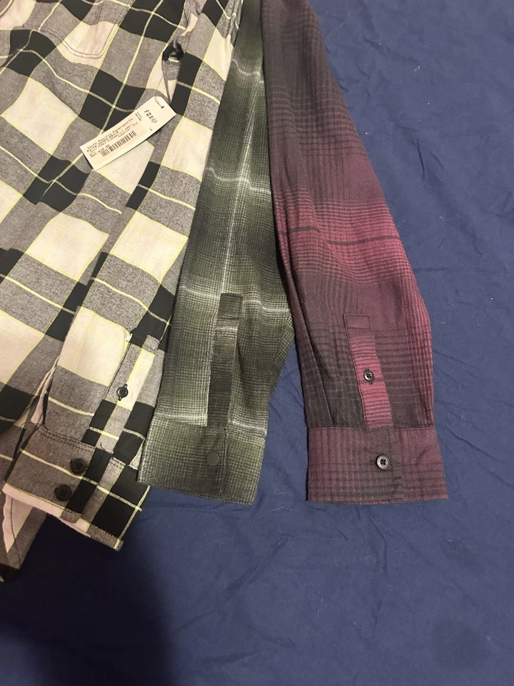 8 Piece Bundle Fox Racing Fast House Flannels Youth Med - Image 3 of 4