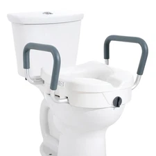 Uimoso Raised Toilet Seat 5" Height Raised 350lbs Universal Toilet Lockable