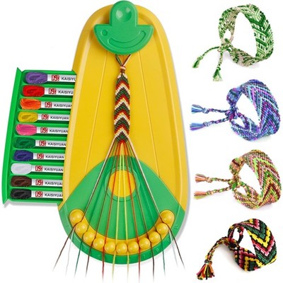 Freundschaftsarmband Set Kinder Bastelset 20 Fäden DIY Schmuck Geschenk