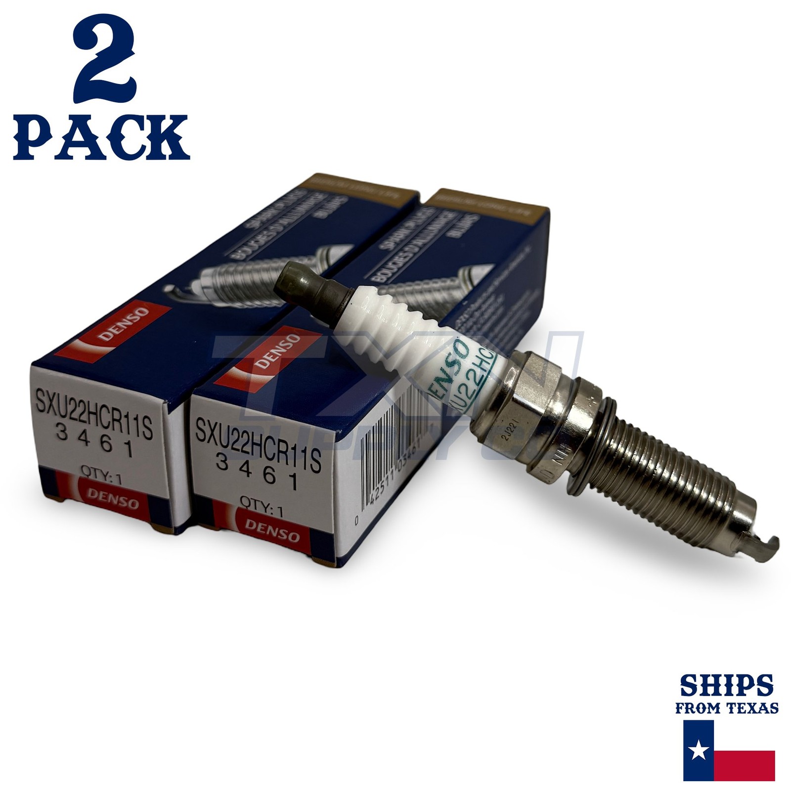 2 Pack Denso 3461 Iridium Long Life Spark Plugs SXU22HCR11S