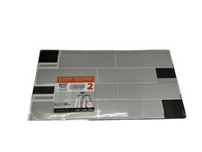 Smart Tiles Self-Adhesive Wall Tiles Oslo Gray 2 Panels Kitchen Bathroom Gloss