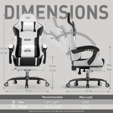 Gaming Chair Massage, Premium Luxury Gamer Chair, Ergonomic Computer Chair 3