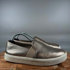 Vince Blair Slip On Sneakers Rose Gold Textured Leather Women's US 6 EUR 36