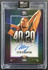 VICTOR WEMBANYAMA 2023-24 TOPPS NOW 40/20 GAME ROOKIE ON CARD AUTO PURPLE RC /25