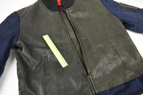 Tommy Hilfiger Collection Jacke Damen M / Groß Leder Bomber Stil - Bild 9 von 11