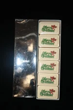 Merry Christmas Soap Made From French Milled Soap 6 small bar Vtg Katherine Gray