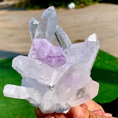 Purple White Clear Crystal New Find White Purple Phantom Quartz