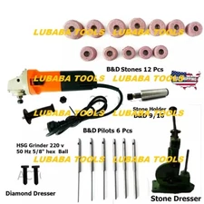 BLACK & DECKER STYLE VALVE SEAT GRINDING COMPLETE KIT Small Big Engines DIY SET