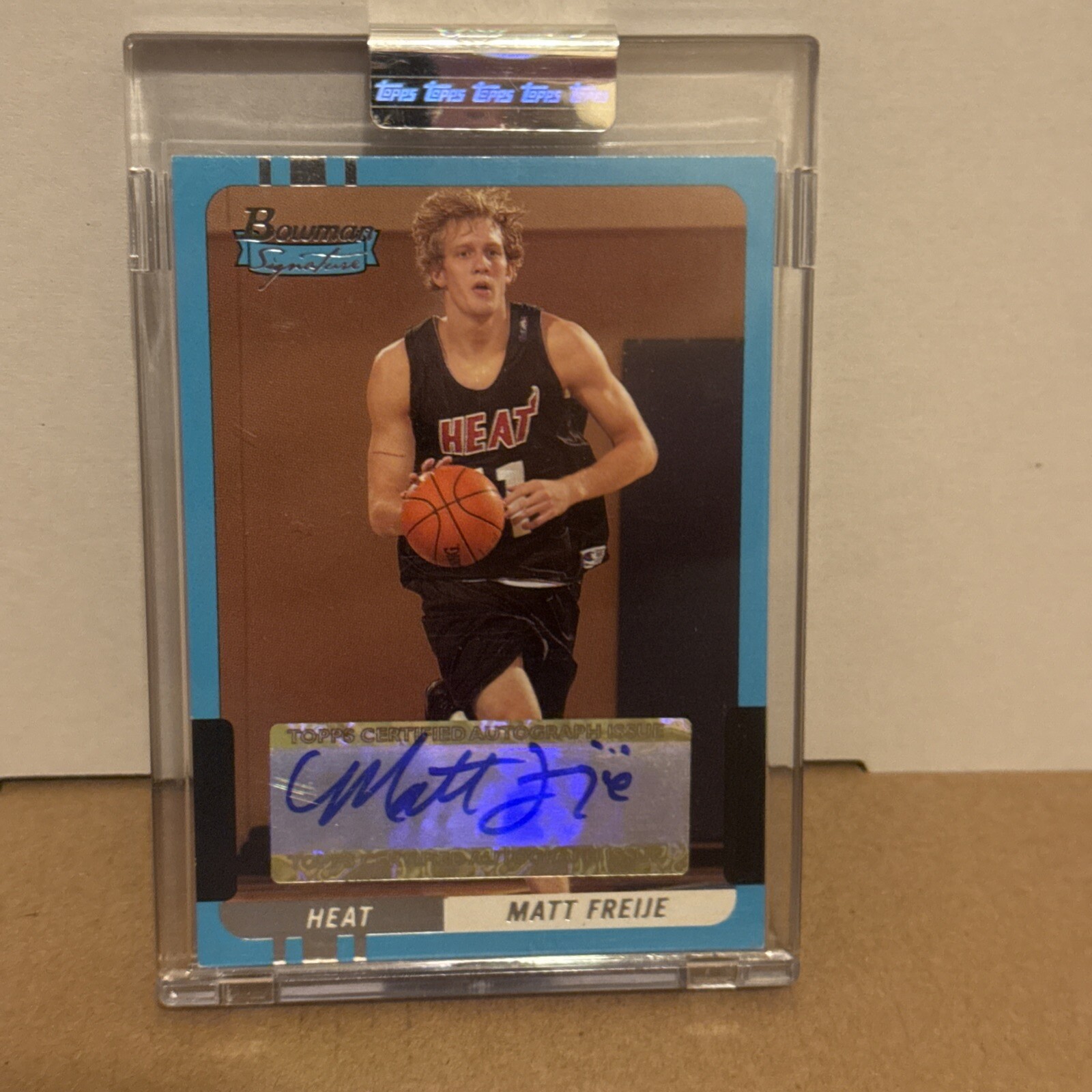 2004-05 Bowman Signature #93 Matt Freije (AU RC) /299 Rookie Heat