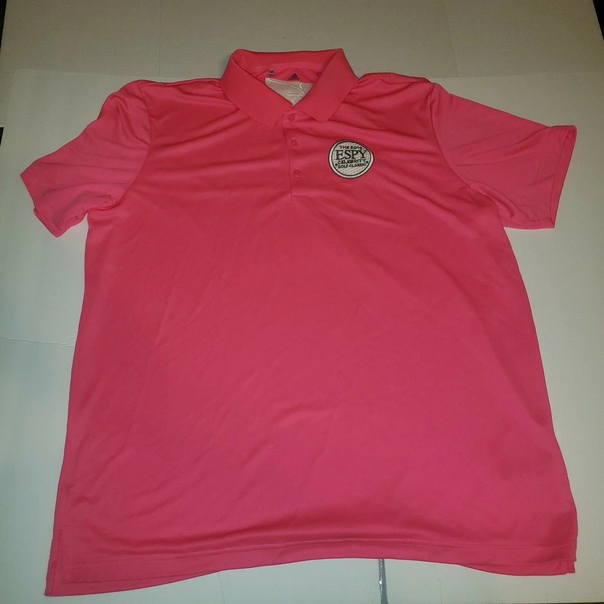 Adidas Polo Golf Shirt 2019 ESPY Logo and V Foundation Mens Xl Hot