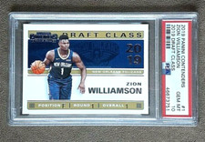 2019-20 Panini Contenders Zion Williamson 2019 Draft Class #1 ~ PSA 10 Gem Mint
