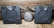 Graphite coin mold-1618 Spanish 8 Reales-Pour your own pirate treasure bullion!