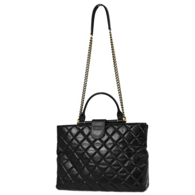 Chanel Black Calfskin 2way Handbag XX91479 | eBay