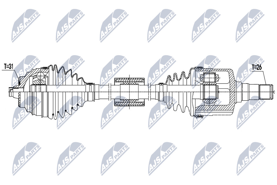 Driveshaft Front Axle Left Manual Transmission NPW-BM-187 NTY for BMW MINI - Image 11