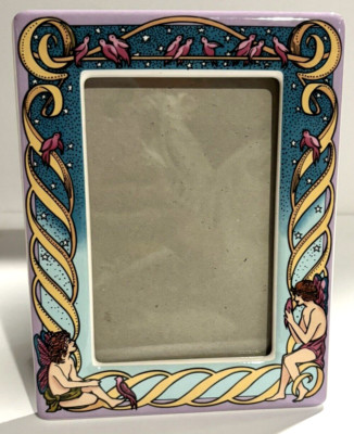 Vintage Ceramic Fairy picture frame - Vandor
