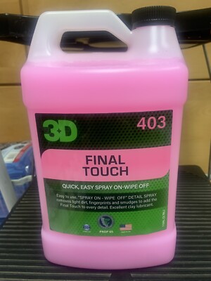 Final Touch Detailing Spray By 3D Detail Spray Easy On & Off