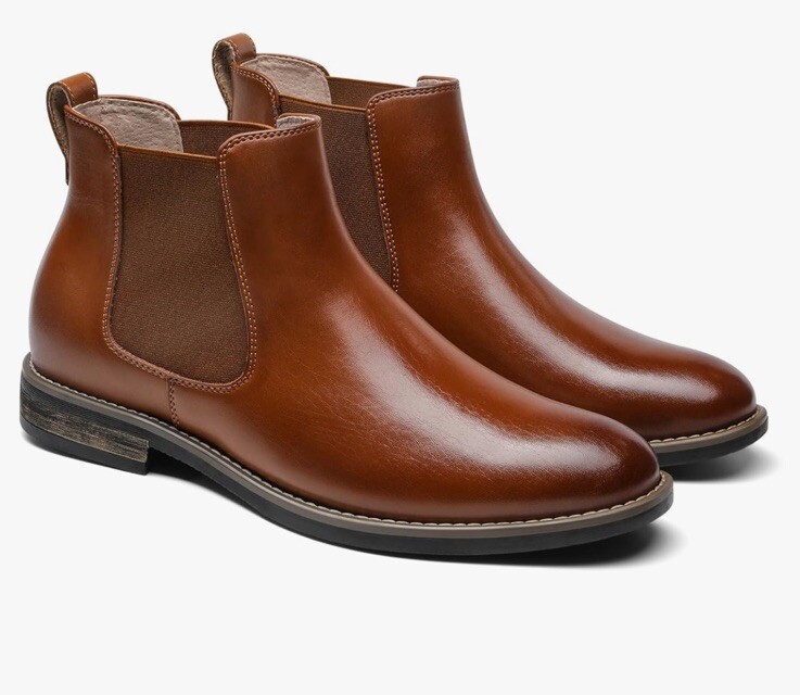 Bruno Marc Men Urban 06 PU Leather Chelsea Ankle Boots Slip  display picture 2