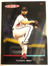2019 Topps Total #578B ROBBIE RAY Black Parallel SP #/5 Arizona Diamondbacks