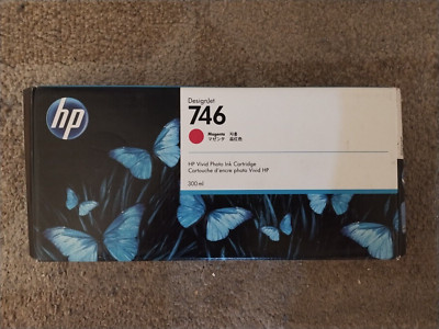 2024 GENUINE HP #746 Magenta 300ml Ink Cartridge P2V78A DesignJet Z6 Z9 Sealed