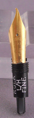 Osmiroid Rola fine left oblique  screw in nib-Also fits Esterbrook Pens