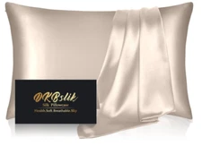 1Pack Silk Pillowcase,Blissy -like DKBslik for Hair and Skin,Champagne Gold Stan