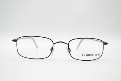 Vintage Cerruti 1881 C5213 Schwarz Oval Brille Brillengestell eyeglasses NOS